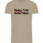 Family over Everything Design - Comfort men's fitted t-shirt_KHAKI_front