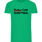 Family over Everything Design - Comfort men's fitted t-shirt_MEADOW GREEN_front