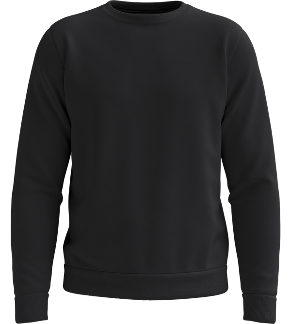 Basic men's sweater_BLACK_front