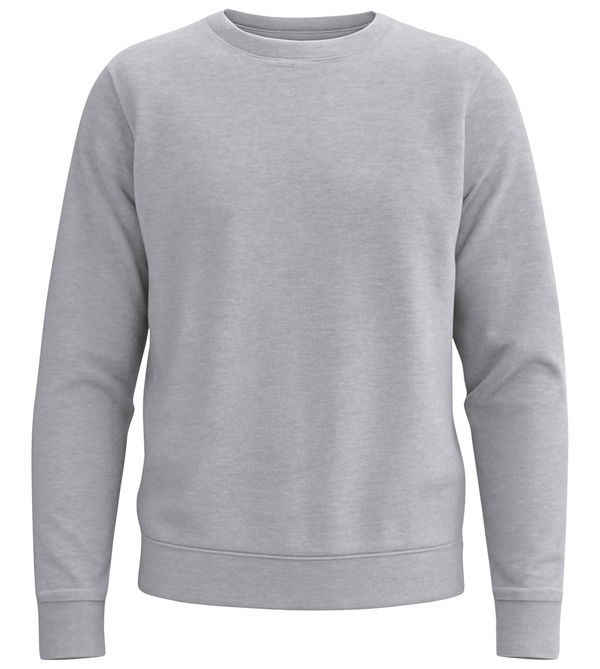 Basic men's sweater_GREY MELANGE_front