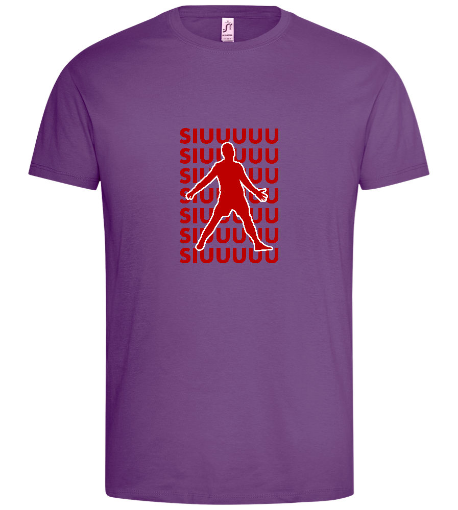 Soccer Celebration Design - Premium men's t-shirt_LIGHT PURPLE_front