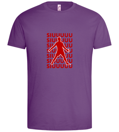 Soccer Celebration Design - Premium men's t-shirt_LIGHT PURPLE_front