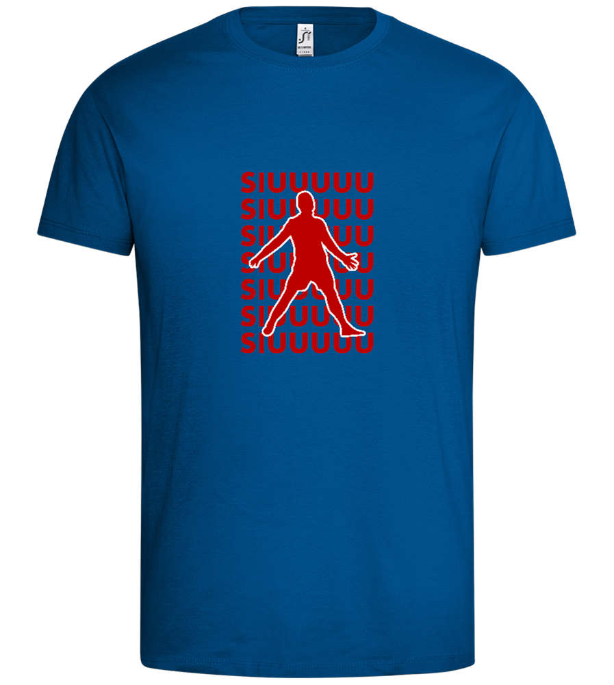 Soccer Celebration Design - Premium men's t-shirt_ROYAL_front