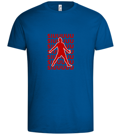 Soccer Celebration Design - Premium men's t-shirt_ROYAL_front