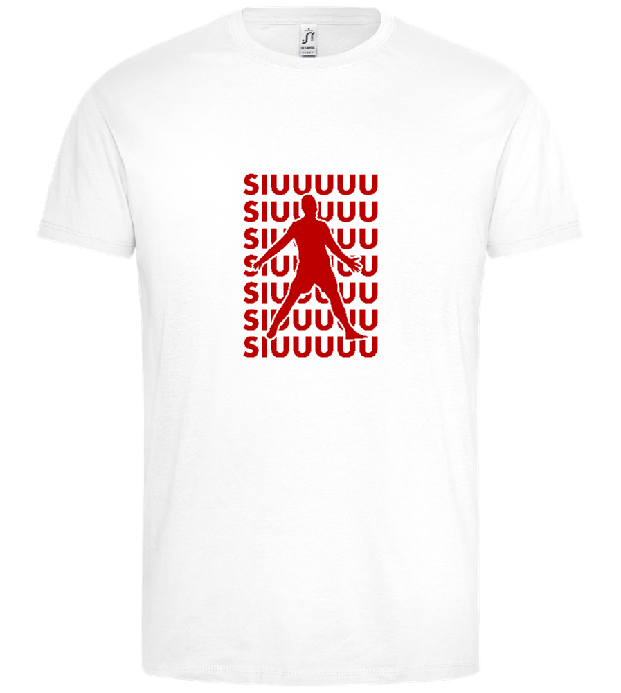 Soccer Celebration Design - Premium men's t-shirt_WHITE_front