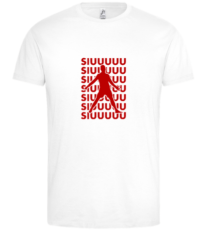 Soccer Celebration Design - Premium men's t-shirt_WHITE_front