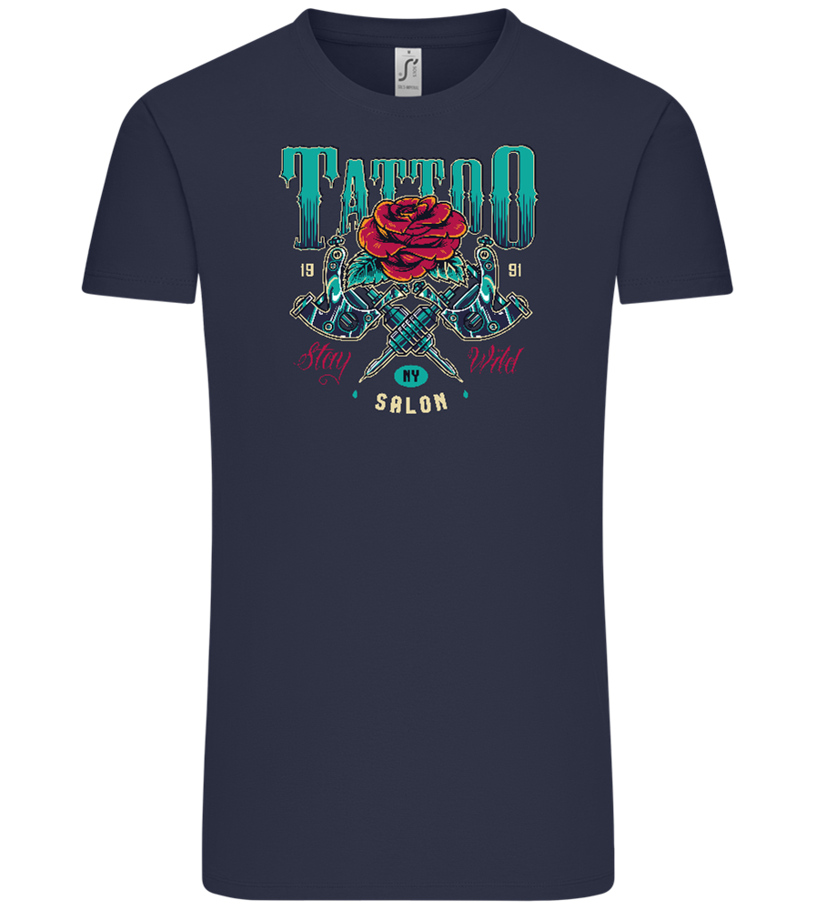 Tattoo Salon NY Design - Comfort Unisex T-Shirt_FRENCH NAVY_front