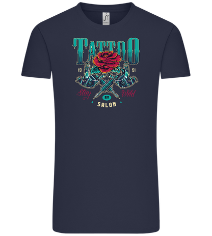 Tattoo Salon NY Design - Comfort Unisex T-Shirt_FRENCH NAVY_front