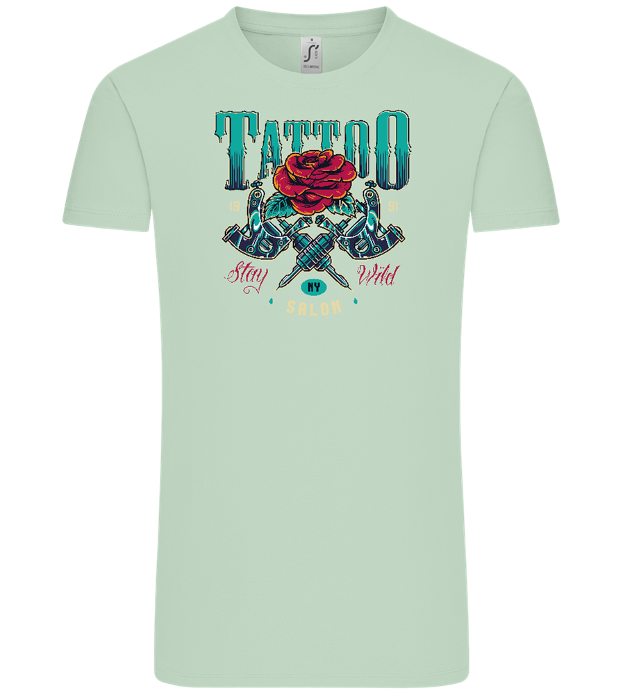 Tattoo Salon NY Design - Comfort Unisex T-Shirt_ICE GREEN_front