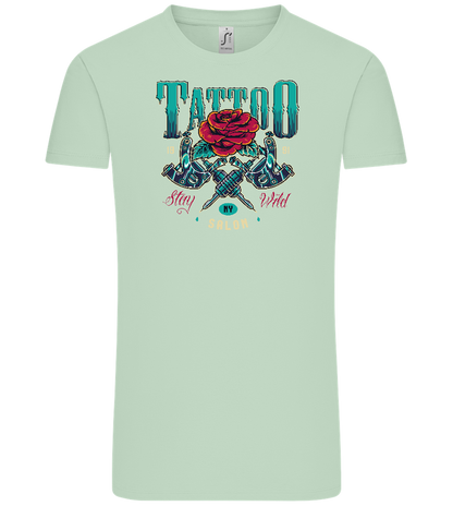 Tattoo Salon NY Design - Comfort Unisex T-Shirt_ICE GREEN_front