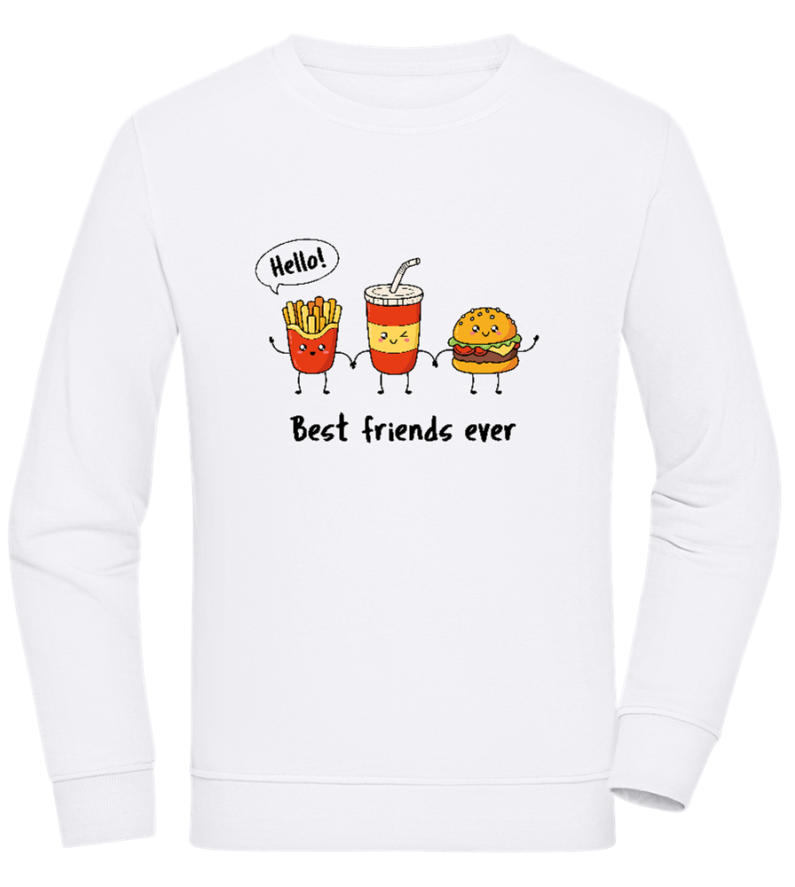 Best Friends Ever Food Design - Comfort unisex sweater_WHITE_front