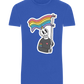Rainbow Flag Skull Design - Basic Unisex T-Shirt_ROYAL_front
