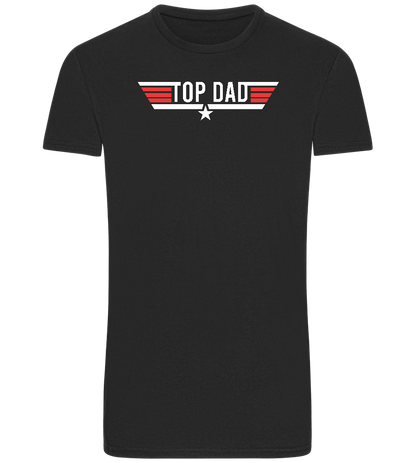 Top Dad Design - Basic Unisex T-Shirt_DEEP BLACK_front