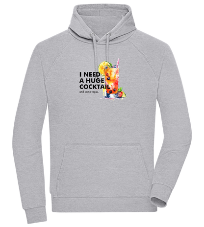 I Need a Huge Cocktail Design - Comfort unisex hoodie_ORION GREY II_front