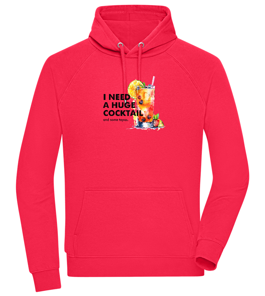 I Need a Huge Cocktail Design - Comfort unisex hoodie_RED_front