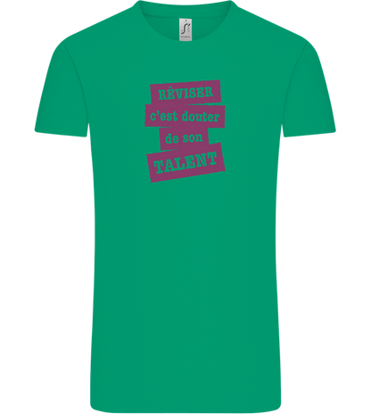 Réviser c'est Douter de Son Talent Design - Comfort Unisex T-Shirt_SPRING GREEN_front