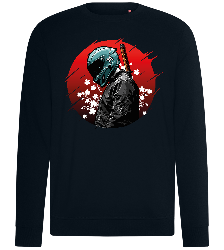 Red Samurai Design - Comfort unisex sweater_BLACK_front