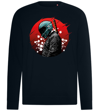 Red Samurai Design - Comfort unisex sweater_BLACK_front