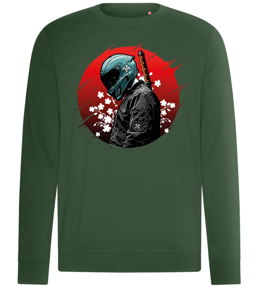 Red Samurai Design - Comfort unisex sweater_GREEN BOTTLE_front