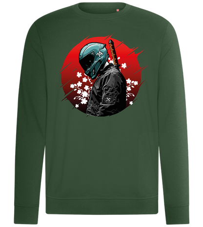 Red Samurai Design - Comfort unisex sweater_GREEN BOTTLE_front