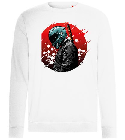 Red Samurai Design - Comfort unisex sweater_WHITE_front