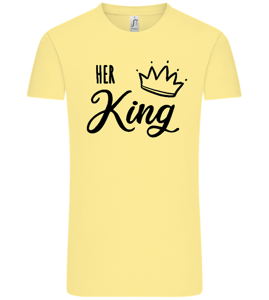 I'm Her King Design - Comfort Unisex T-Shirt_AMARELO CLARO_front