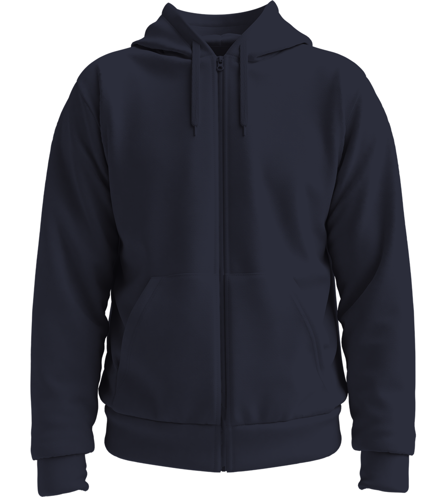Premium unisex zip hoodie_FRENCH NAVY_front