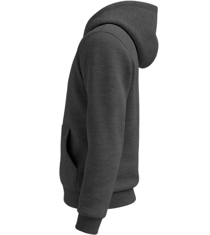 Premium unisex zip hoodie_CHARCOAL MELANGE_left