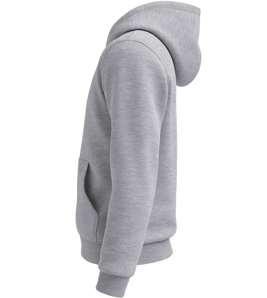 Premium unisex zip hoodie_GREY MELANGE_left