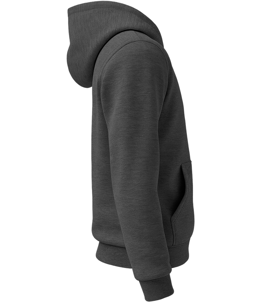 Premium unisex zip hoodie_CHARCOAL MELANGE_right