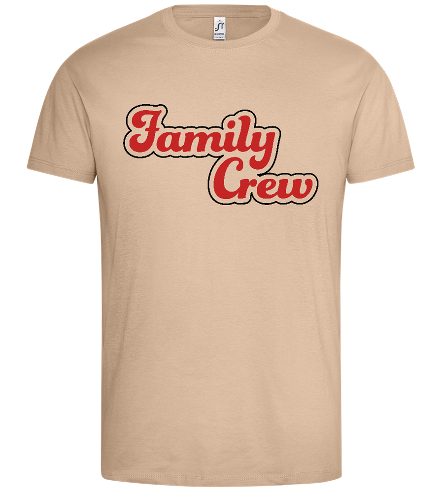 Family Crew Outline Design - Premium men's t-shirt_SAND_front