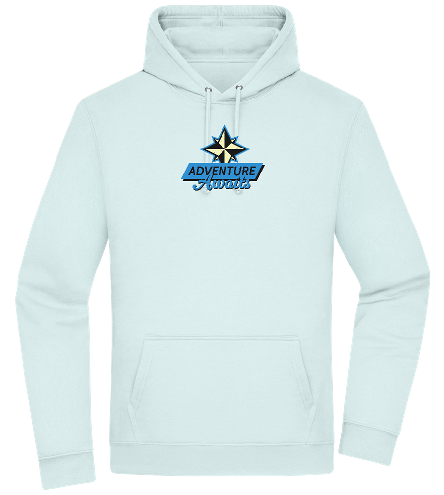 Adventure Awaits Design - Premium Essential Unisex Hoodie_ARCTIC BLUE_front