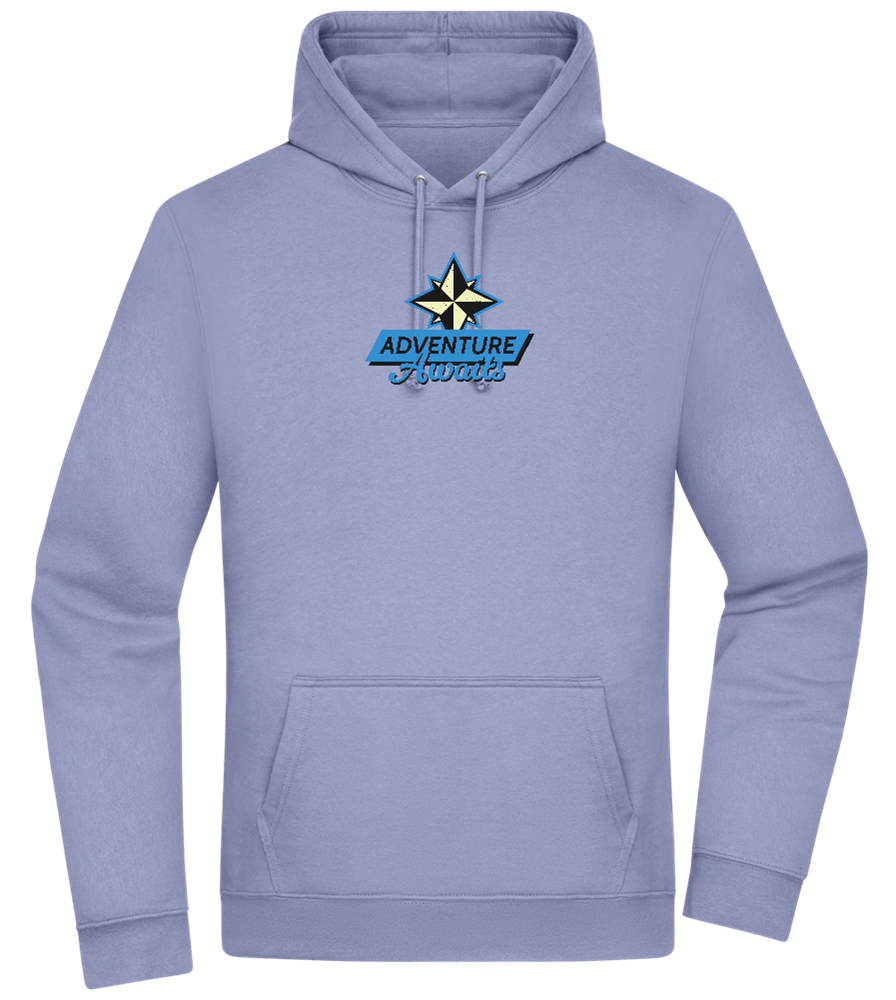 Adventure Awaits Design - Premium Essential Unisex Hoodie_BLUE_front