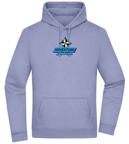 Adventure Awaits Design - Premium Essential Unisex Hoodie_BLUE_front