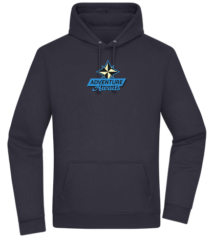 Adventure Awaits Design - Premium Essential Unisex Hoodie_FRENCH NAVY_front