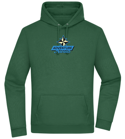 Adventure Awaits Design - Premium Essential Unisex Hoodie_GREEN BOTTLE_front