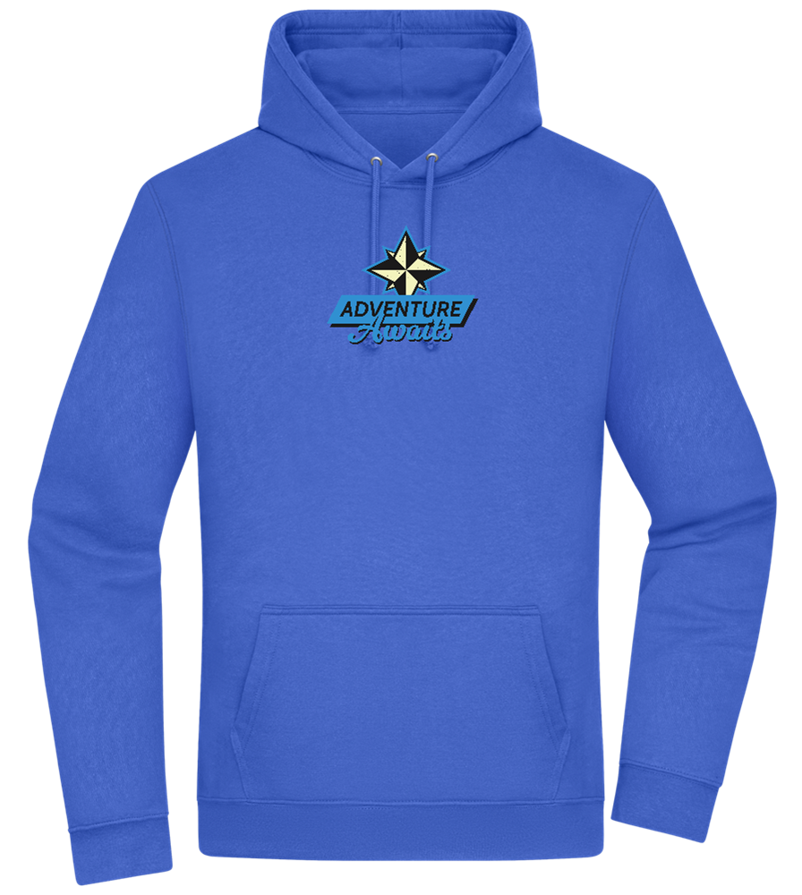 Adventure Awaits Design - Premium Essential Unisex Hoodie_ROYAL_front