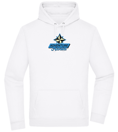 Adventure Awaits Design - Premium Essential Unisex Hoodie_WHITE_front