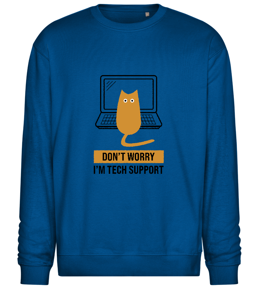 Tech Cat Laptop design - Comfort Essential Unisex Sweater_ROYAL_front