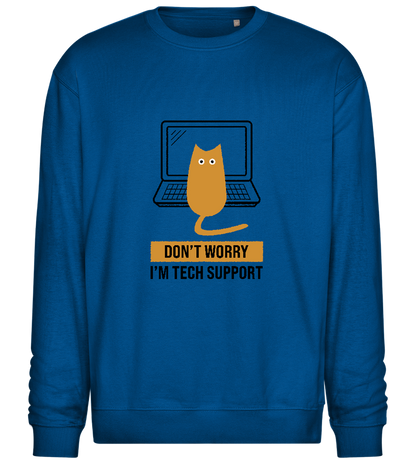 Tech Cat Laptop design - Comfort Essential Unisex Sweater_ROYAL_front