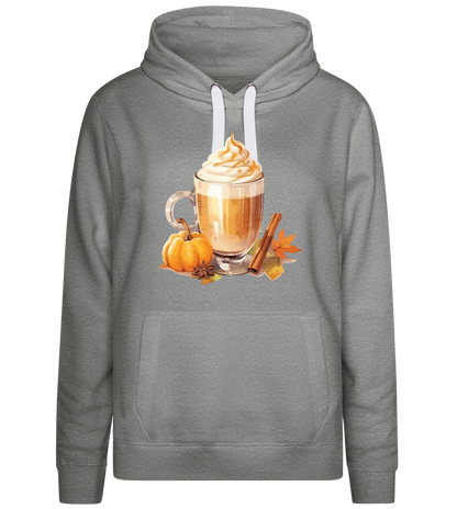 Pumpkin Spiced Latte Design - Premium women's hoodie_ORION GREY II_front