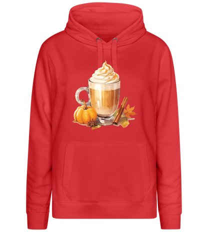 Pumpkin Spiced Latte Design - Premium women's hoodie_RED_front