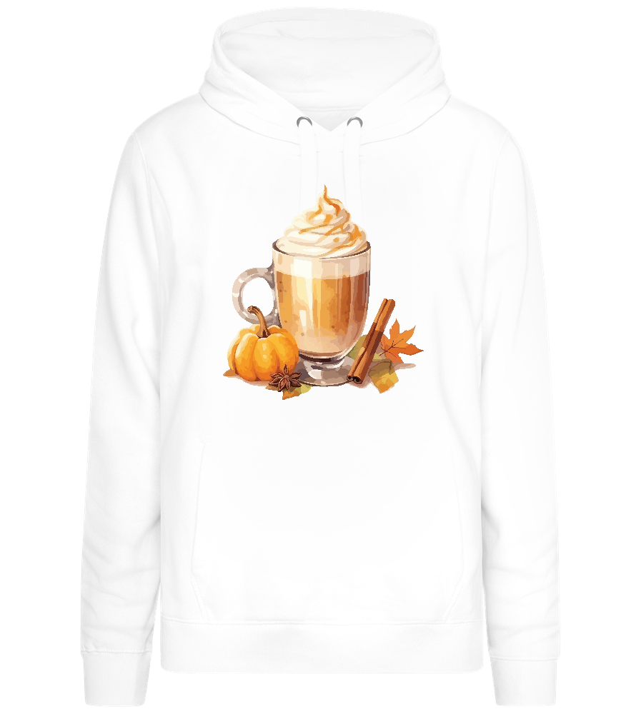 Pumpkin Spiced Latte Design - Premium women's hoodie_WHITE_front