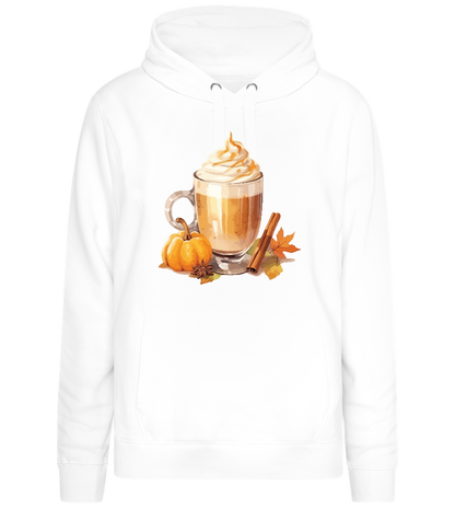 Pumpkin Spiced Latte Design - Premium women's hoodie_WHITE_front