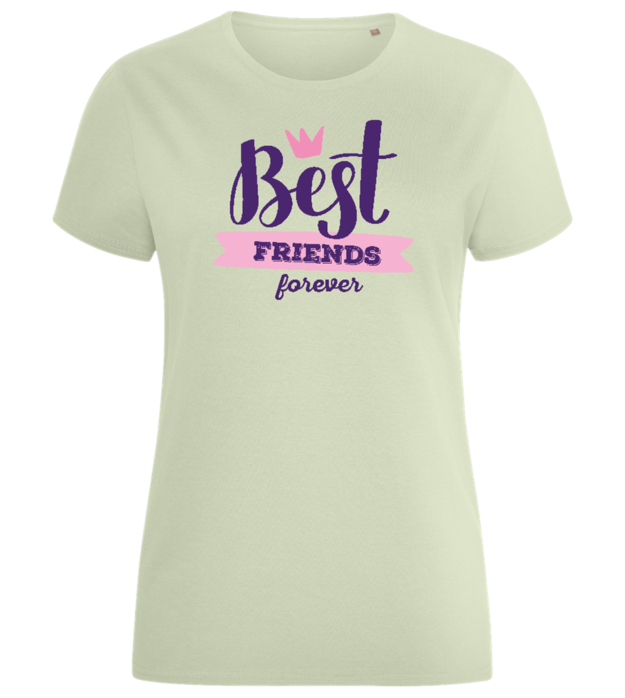 Best Friends Forever 1 Design - Comfort women's fitted t-shirt_SILESTONE_front