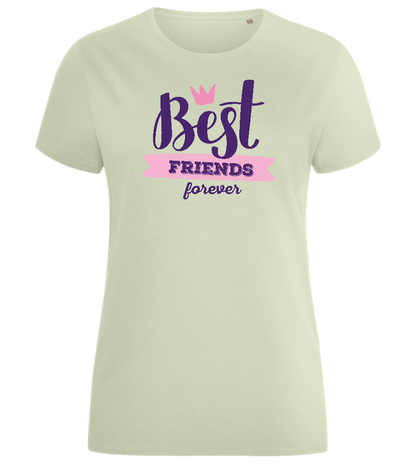 Best Friends Forever 1 Design - Comfort women's fitted t-shirt_SILESTONE_front