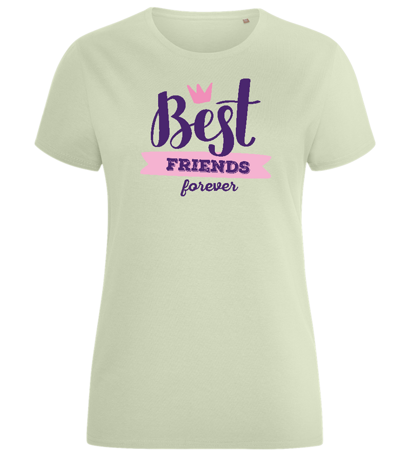 Best Friends Forever 1 Design - Comfort women's fitted t-shirt_SILESTONE_front