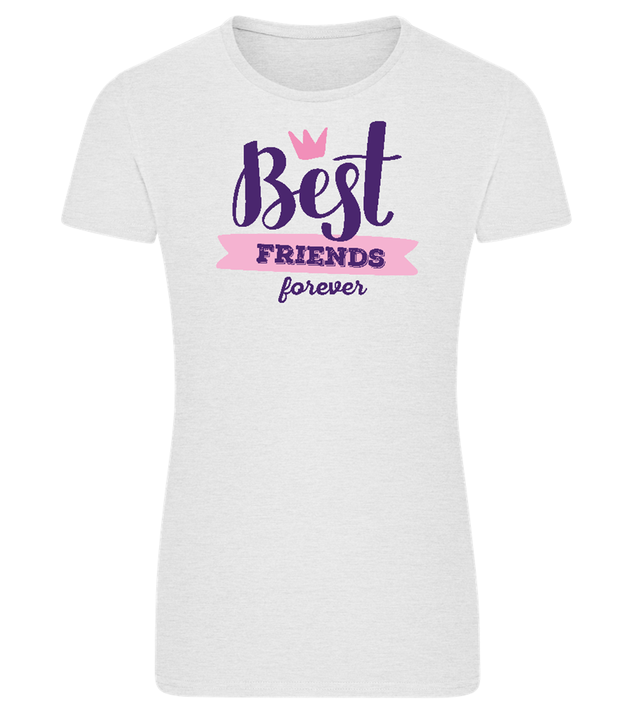 Best Friends Forever 1 Design - Comfort women's fitted t-shirt_VIBRANT WHITE_front