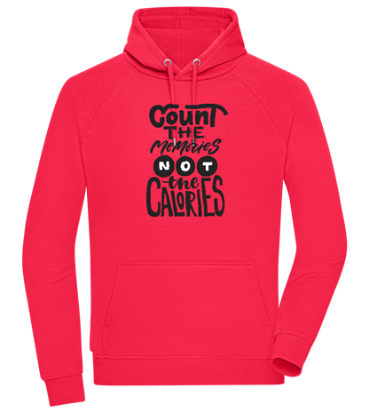 Count Memories Not Calories Design - Comfort unisex hoodie_RED_front