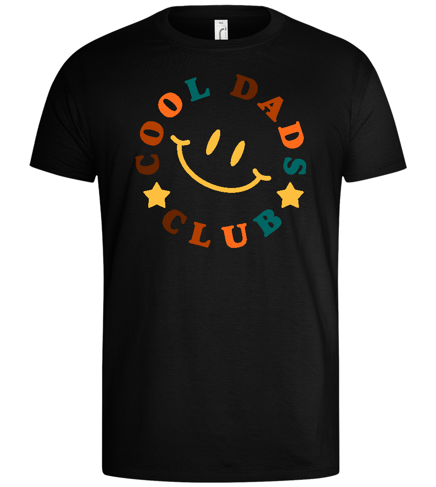 Cool Dads Club Design - Basic men's t-shirt_DEEP BLACK_front